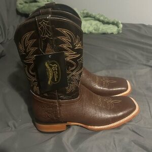 Brand new J.B Dillion exotic boots. Ostrich skin